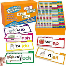 30 Read and Rhyme Flip Books, Word Families Flash Cards, ABC Vocabulary Flash Cards, Educational Reading Games