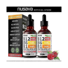 Vitamin B12 And B6 Liquid Drops,(2 Pack) B12 Sublingual Vitamin B Complex - B 12 Vitamin -CN