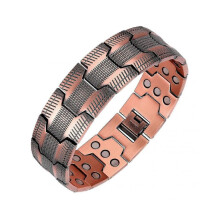 Mens Copper Magnetic Bracelet 3X Strength 99.99, Gift for Men