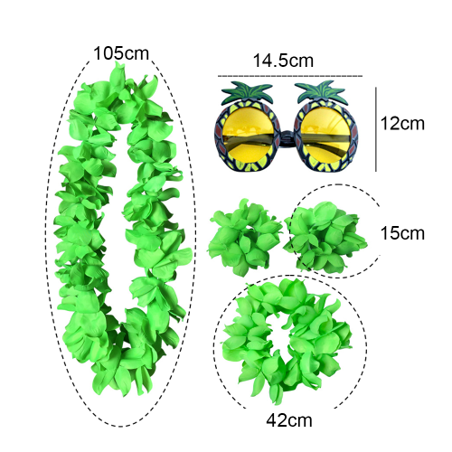 Tropical Garden Lei, Επαρκής Ποσότητα για Πάρτι Γενεθλίων, Γάμο, Αρραβώνα, Baby Shower, Νυφικό 1