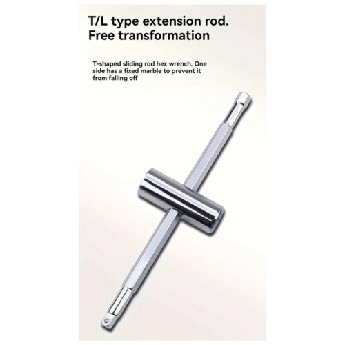 T Handle Hexagon Wrench Versatile Adjustable for Car Electric Vehicle Motorcycle Maintenance Spinner Handle Socket Tool 2