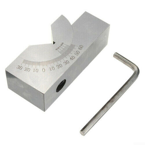 Milling Machine Accessory Adjustable Angle Gauge Precision Grinding 090 Degree Stainless Steel
