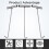 3Pcs Stainless Steel Manhole Cover Hooks Heavy-Duty T Shape Pull Tool 9