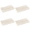 4Pcs Cotton Bread Cloths for Kitchen Dough Baking Beige Design 7