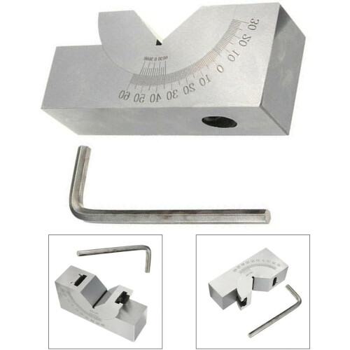 Milling Machine Accessory Adjustable Angle Gauge Precision Grinding 090 Degree Stainless Steel 1