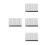 240Pcs Silver Metal Shutter Louvers Repair Kit Easy Installation 7
