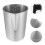 3Pcs Silver Candle Making Melting Pot Durable Aluminum Wax Container 10