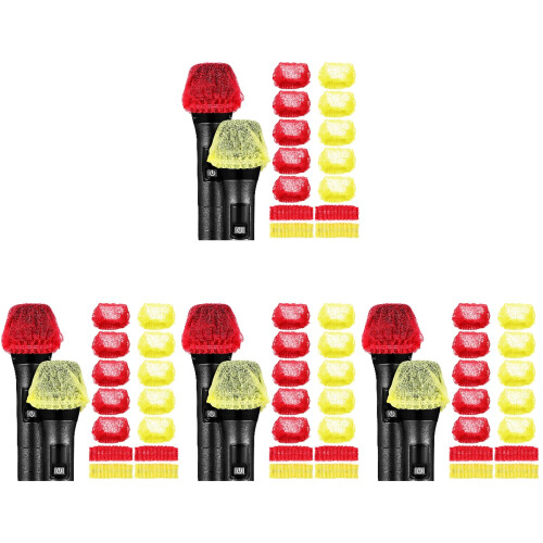 400Pcs Mic Cover Disposable Windproof Odorless Microphone Protection 1