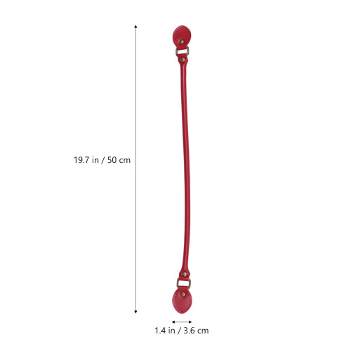 2Pairs Red Crossbody Bag Strap Thickened Replacement Handles