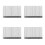240Pcs Silver Metal Shutter Louvers Repair Kit Easy Installation 9