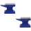 2Pcs Heavy-Duty Blue Iron Horn DIY Hand-Knock Beating Tool 6