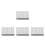 240Pcs Silver Metal Shutter Louvers Repair Kit Easy Installation 8