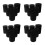 24Pcs Flexible Black Sponge Rotary Inserts for Cup Turner DIY Use 5