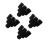 24Pcs Flexible Black Sponge Rotary Inserts for Cup Turner DIY Use 7