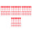 4000Pcs Dark Red Fire Extinguisher Lock Pin Seals Plastic Tamper Locks 8