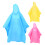6Pcs Folding Design Assorted Color Raincoats for Camping Hiking 1