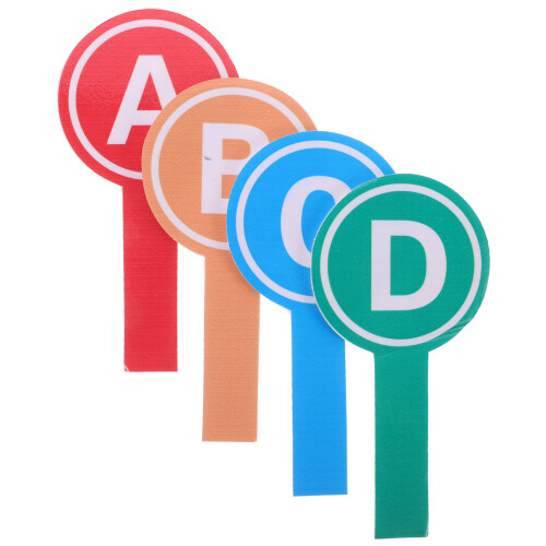 16Pcs Portable Foam Voting Paddles Letters Team Competition Tool 2
