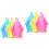 6Pcs Folding Design Assorted Color Raincoats for Camping Hiking 4