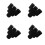 24Pcs Flexible Black Sponge Rotary Inserts for Cup Turner DIY Use 9