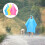 6Pcs Folding Design Assorted Color Raincoats for Camping Hiking 9