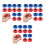 36Pcs Free Sliding Rolling Beads Assorted Colors Foosball Accessories 8