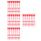 4000Pcs Dark Red Fire Extinguisher Lock Pin Seals Plastic Tamper Locks 6