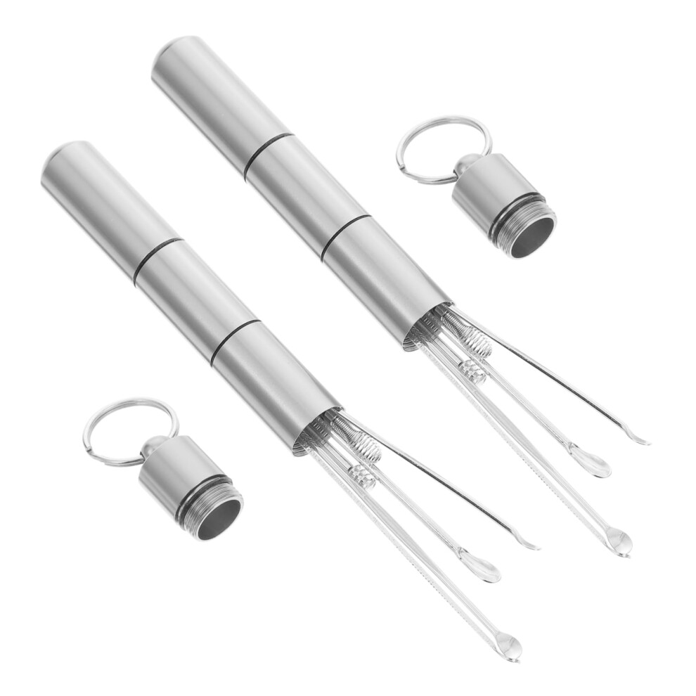 Stainless Steel Earwax Removal Tool Kit with Comfortable Tips and NonSlip Grip for Adults