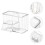 2Pièces Coffret Transparent Pour Cotons Protection Anti-Humidité 8