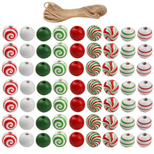 5Sets Mixed Color DIY Wood Beads Bulk for Jewelry and Craft Projects