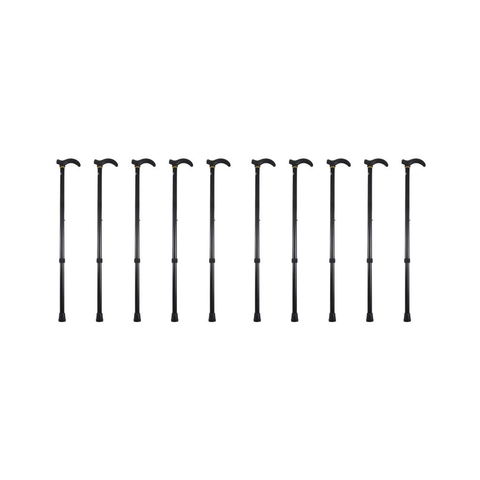 10X Aluminium Alloy Ultralight Walking Stick Adjustable Walking Cane for Elderly
