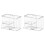 2Pièces Coffret Transparent Pour Cotons Protection Anti-Humidité 2