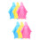 6Pcs Folding Design Assorted Color Raincoats for Camping Hiking 7