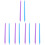 10Pcs DIY Resin Mixing Sticks Plastic Stirring Tools Assorted Colors 7
