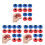 36Pcs Free Sliding Rolling Beads Assorted Colors Foosball Accessories 4