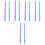 10Pcs DIY Resin Mixing Sticks Plastic Stirring Tools Assorted Colors 6