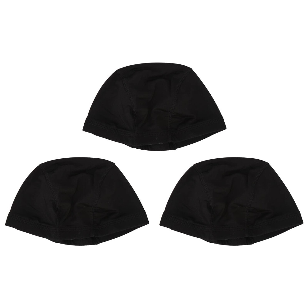 Unisex 3 Pcs Nylon Wig Cap Set Breathable Stretchable Close End Secure Fit For Cosplay And Wig Making