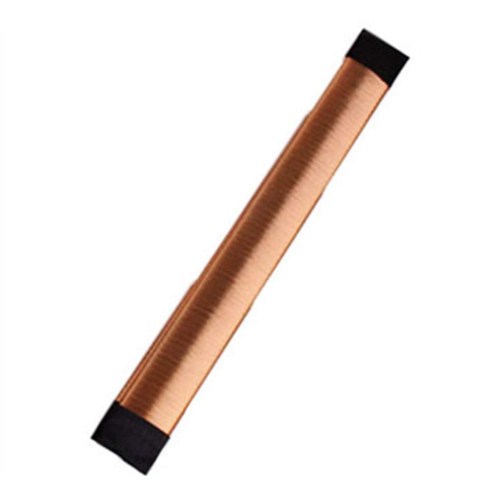 Unisex Brown Hair Bun Maker Easy Magic Donut Styling Band For Quick Updo With Secure Metal Core Light Coffee