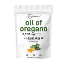 (1pack) Oil of Oregano Black seed oil 6000mg Nutrition Gels & Chews 180/300 Count