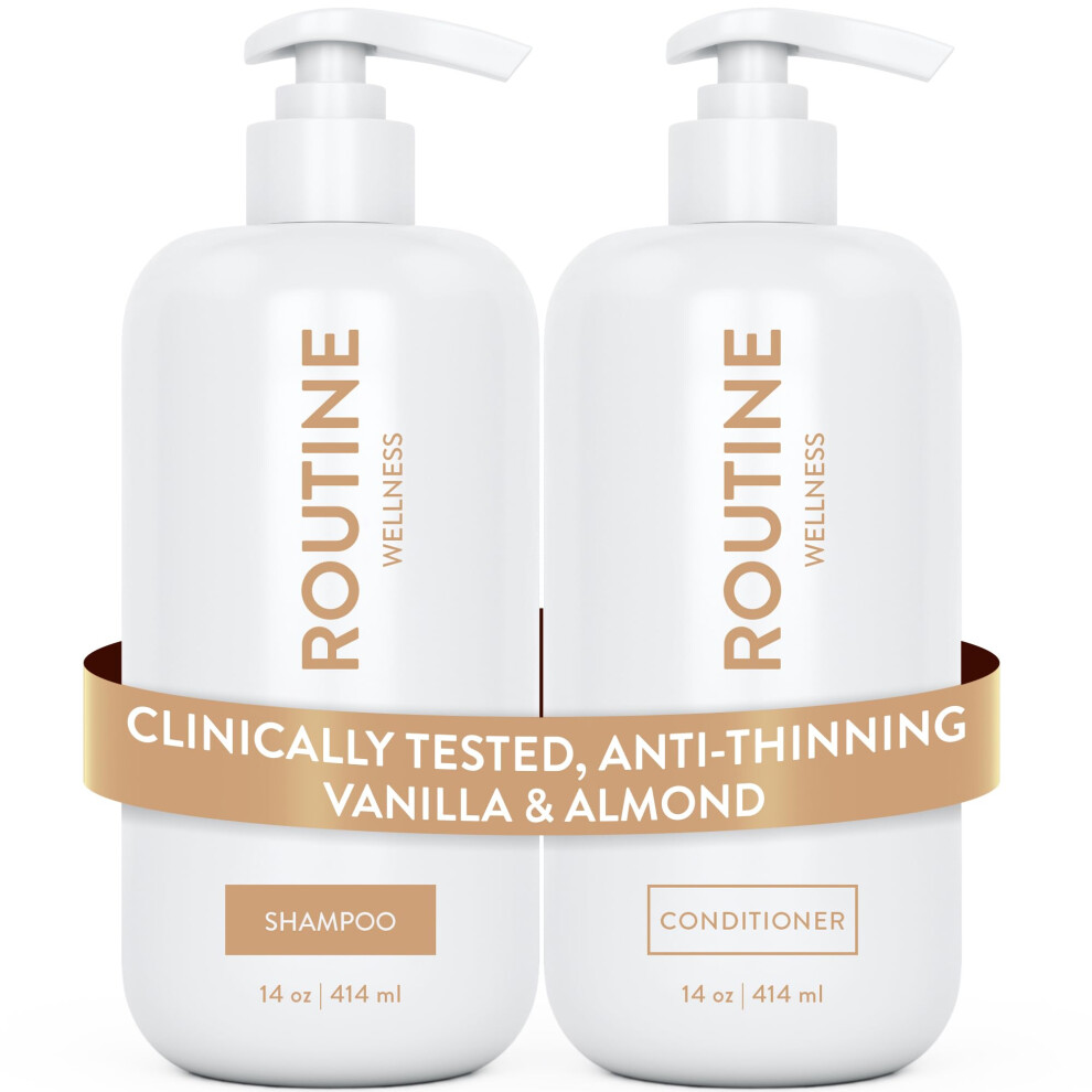 Biotin Shampoo and Conditioner Set for Thinning Hair Growth, DHT Blocker, Color Safe, Pack of 2