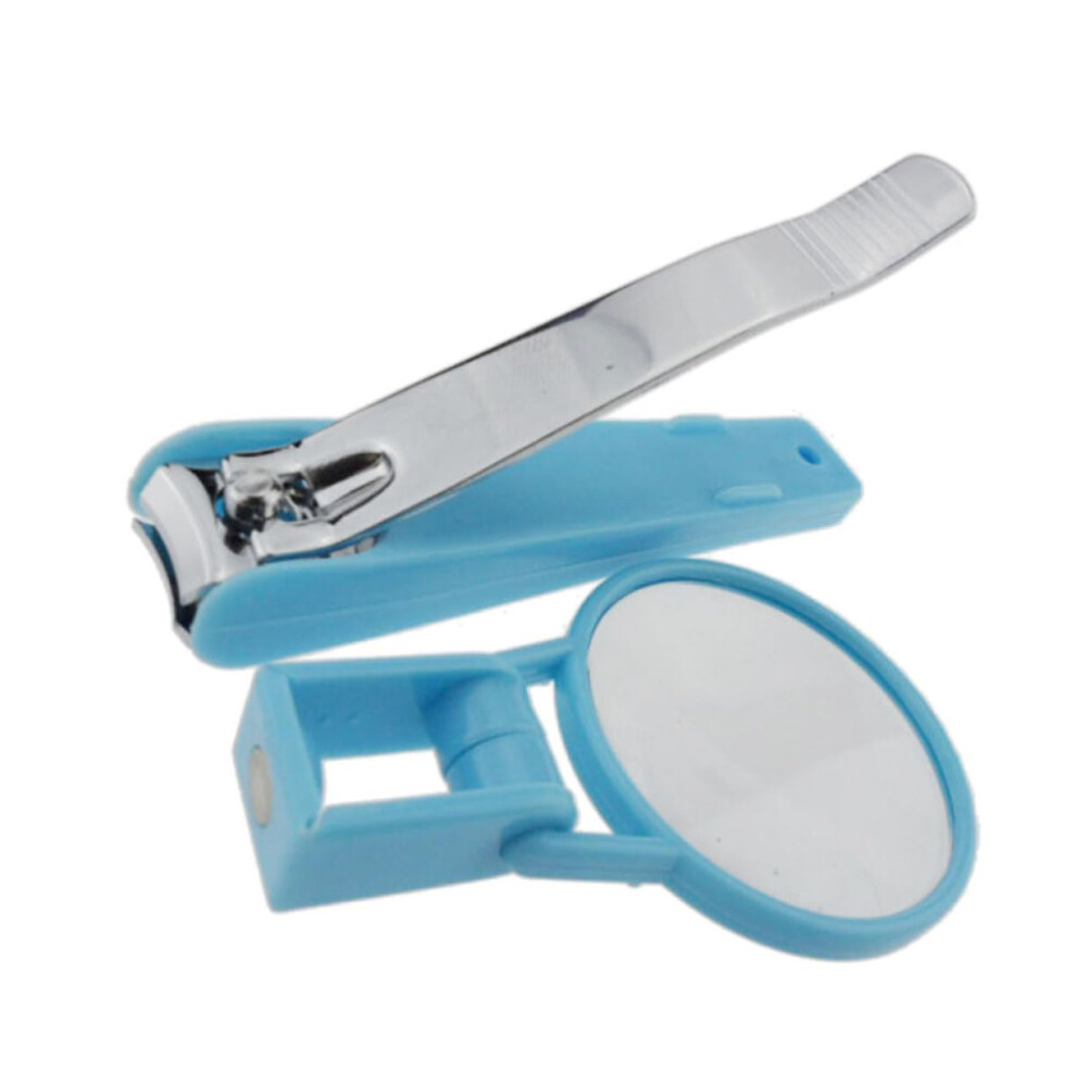 Nail Clippers with Magnifying Glass and Stainless Steel Scissors for Safe Precision Nail Care