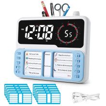 Visual Timer for Kids - Autism & ADHD Management Tool with Digital Alarm,Task Chart Planning Board