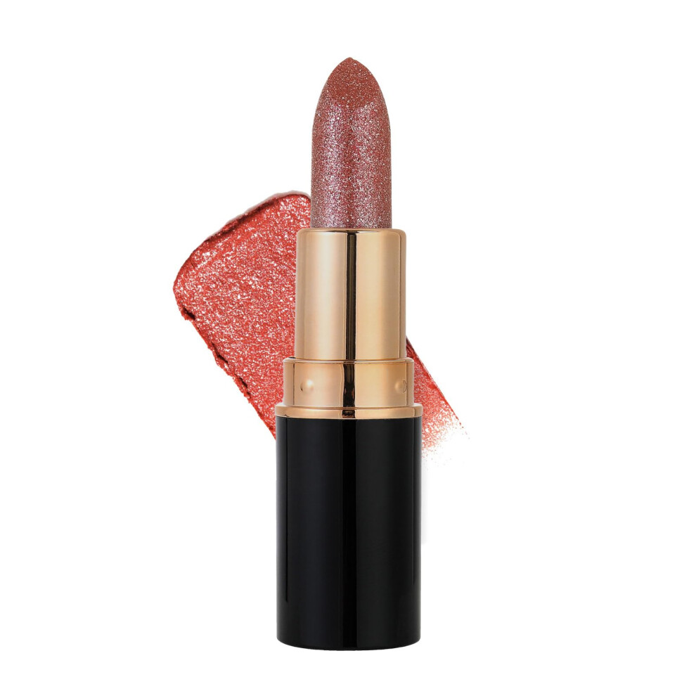 2025 Diamond Glitter Lipstick #04 â Long Lasting Waterproof Metallic Matte Lip Gloss NonStick
