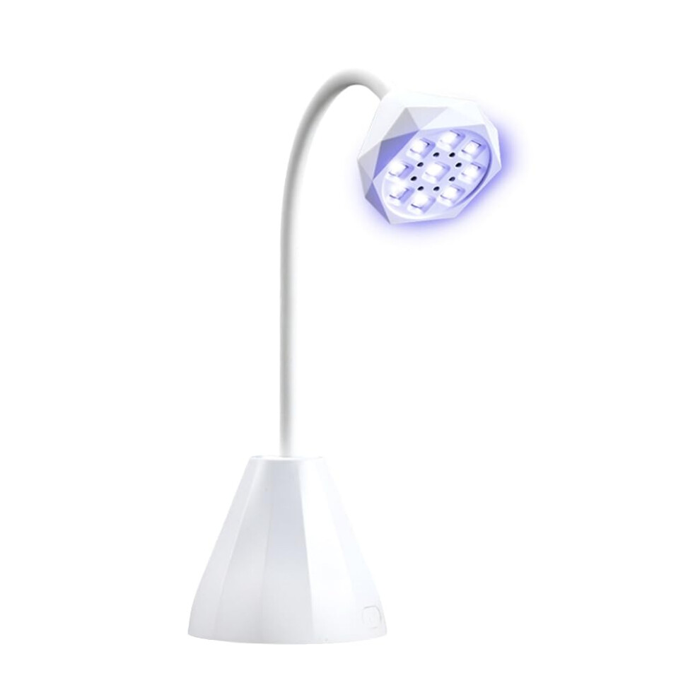 UV LED Nail Lamp 27W Fast Drying Gel Nail Dryer with 360 Rotatable Neck for Home and Salon