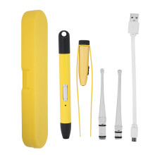 Led Light Ear Wax Removal Tool, Safety Cleaner Ear Cleaner Kit for Kids Adults USB Charging Cartoon Design Built In Battery Luminous Function