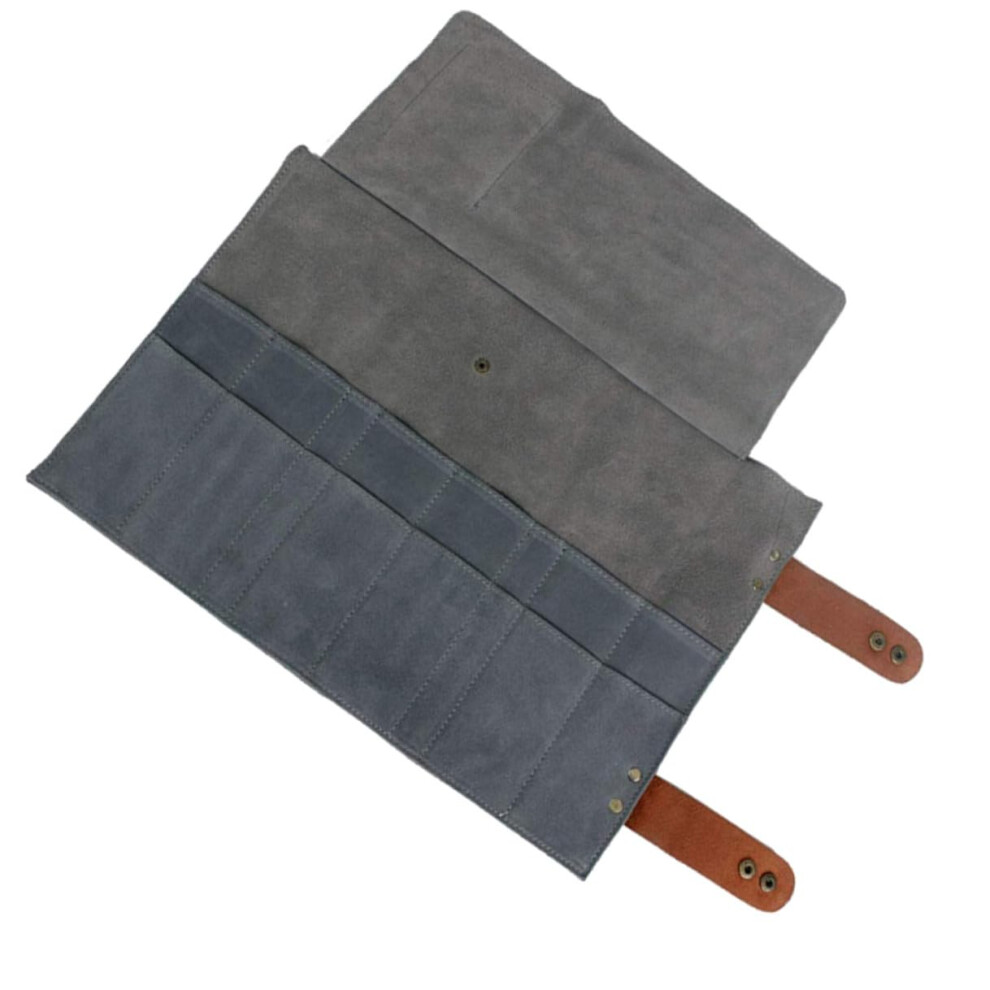 Slot Leather Barber Tools Bag Rolling Scissor Pouch For Professional Salon Stylists Compact Clipper Organizer 9187378331743