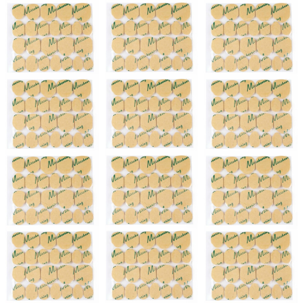 288pcs Nail Adhesive Tabs Waterproof UltraThin Strong Hold Press On Nail Glue Stickers 12 Sheets