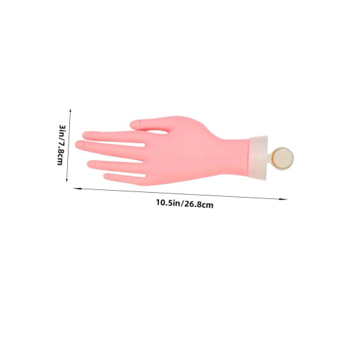 Manicure Practice Hand Model with Realistic Simulation, Durable Surface, Reusable for Nail Art 1