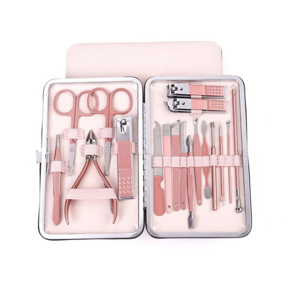 Manicure Set Stainless Steel Nail Clippers Kit for Precise Trimming and Professional Grooming