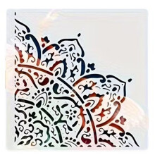Precisions Cut Creative Painting Border Template Floral Corner-C