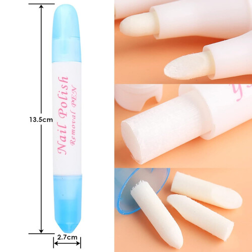 Nail Polish Corrector Pen with Replaceable Fine Tip for Precise Manicure and Pedicure Cleanup 2